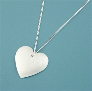 Picture of Aluminium Round Heart Necklace JS2-A