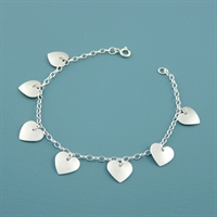 Picture of Aluminium Heart Charm Bracelet
