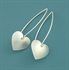 Picture of Small Round Heart Earrings - Aluminium (Medium Earwires)