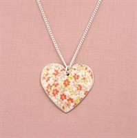 Picture of Pretty Floral Round Heart Pendant