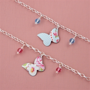 Picture of Child's Butterfly & Crystal Bracelet