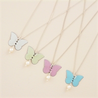 Picture of Bridesmaid Butterfly & Pearl Pendant