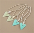 Picture of Bridesmaid Slim Heart & Crystal Earrings (Medium Earwire)