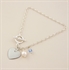 Picture of Bridal Round Heart Toggle Bracelet with Pearl