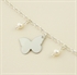 Picture of Bridesmaid Butterfly & Pearls Bracelet