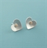 Picture of Aluminium Round Heart Studs JE10-A