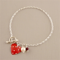 Picture of Spotty Round Heart Toggle Bracelet