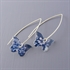 Picture of Denim Butterfly Earrings (medium earwires) JE5-de    