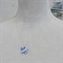 Picture of Denim Butterfly & Crystal Necklace JS5b-de
