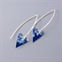 Picture of Denim Heart Earrings on medium earrwires JE17-de 