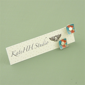 Picture of Bright Floral Square Studs
