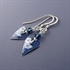 Picture of Denim Slim Heart Earrings with Crystal JE14b-de