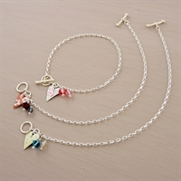 Picture of Small Slim Heart Toggle Bracelet