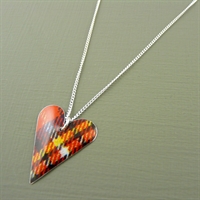 Picture of Tartan Slim Heart Necklace