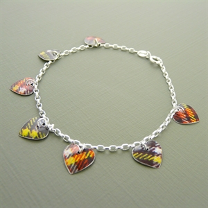 Picture of Tartan Heart Charm Bracelet