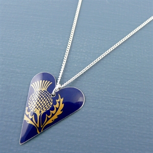 Picture of Thistle Slim Heart Pendant