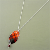 Picture of Tartan Oval & Crystal Necklace