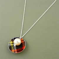 Picture of Tartan Disc & Pearl Necklace