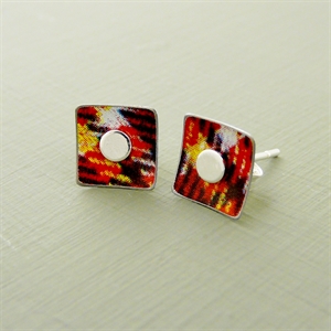 Picture of Tartan Square Studs