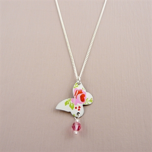 Picture of Spring Butterfly & Crystal Necklace