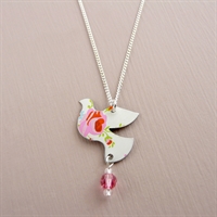 Picture of Spring Dove & Crystal Necklace