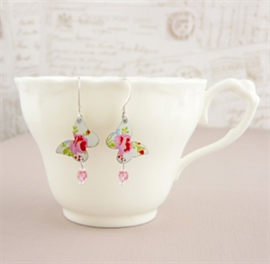 Picture of Spring Butterfly & Crystal Earrings SP-E54