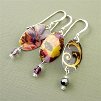 Picture of Oval & Crystal Earrings VS-E78