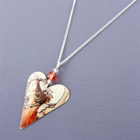 Picture of Fairy Heart Pendant with Crystal