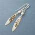 Picture of Skinny Leaves & Crystal/Pearl Earrings WT-E11