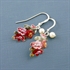 Picture of Oak Leaf Earrings with Crystal JE18b