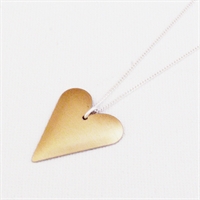 Picture of Copper Rose Slim Heart Necklace JS1