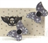 Picture of Grey Chambray Butterfly Studs JE80