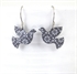 Picture of Grey Chambray  Dove Earrings