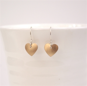 Picture of Copper Rose Round Heart Earrings JE1-CR