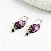Picture of Liberty Oval & Crystal Earrings JE78