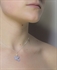 Picture of Grey Chambray Dove & Pearl Necklace