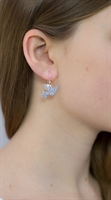 Picture of Grey Chambray  Dove Earrings