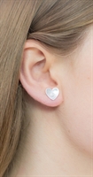 Picture of Aluminium Round Heart Studs JE10-A