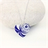 Picture of Italian Blue Round Heart Necklace JS2