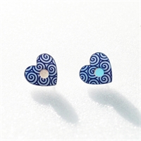 Picture of Round Heart Studs JE10