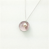Picture of Emily Jane Small Disc and Pearl Pendant JS45