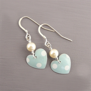 Picture of Emily Jane Spotty Small Round Heart Earrings