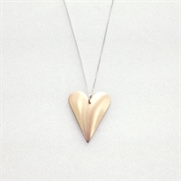 Picture of Copper Rose Medium Slim Heart Necklace JS7