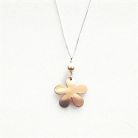 Picture of Large Flower & Pearl Necklace JS49B