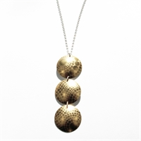 Picture of Geo Gold Three Disc Necklace JS51