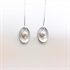 Picture of Aluminium Oval & Pearl Earrings JE47
