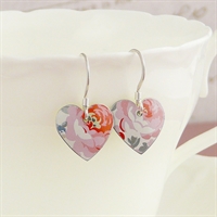 Picture of Pretty Floral Round Heart Earrings