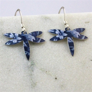 Picture of Denim Petite Dragonfly Earrings JE22-bd