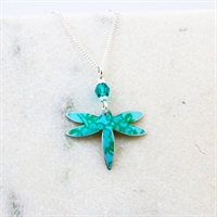 Picture of Turquoise Petite Dragonfly Necklace