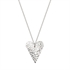 Picture of Hammered Medium Slim Heart Necklace